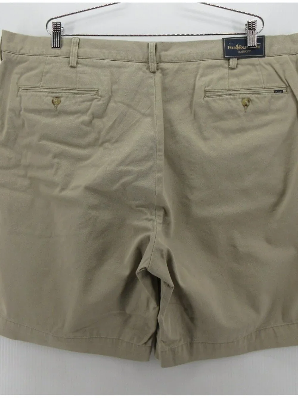 Polo Ralph Lauren Shorts 44B Big Tan Chino Classic Fit Preppy Canvas